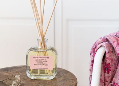 Diffuseurs de parfums - Diffuseur de parfum Pêche de Vigne - Camomille - Fleur d'oranger - CIRERIE DE GASCOGNE