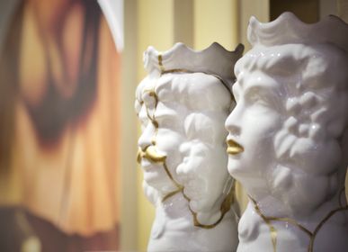 Objets design - TÊTES DE MAURE EN CÉRAMIQUE MODELE CATANE - ARTISANAT SICILIEN - MAISON GALA