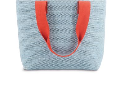 Bags and totes - Basket bag pale blue - REMEMBER