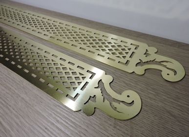 Artistic hardware - Made-to-measure solid brass air and ventilation grille - LA LAITONNERIE
