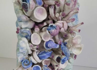 Ceramic - “The blossoming” III porcelain sculpture - SOPHIE LULINE CÉRAMISTE