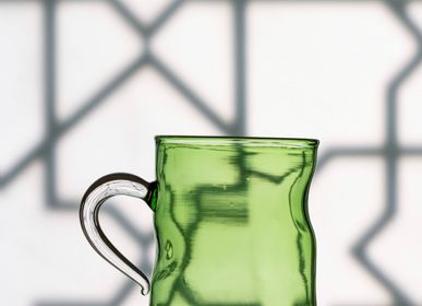 Design objects - Bent Mug ( green) - ASMA'S CRAFTS