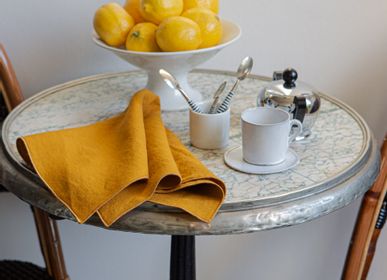 Linge de table textile - Serviette en lin avec ourlet roulé - ONCE MILANO