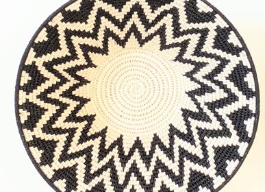 Other wall decoration - Sun white and ivory basket, 22cm, South Africa - MALKIA HOME