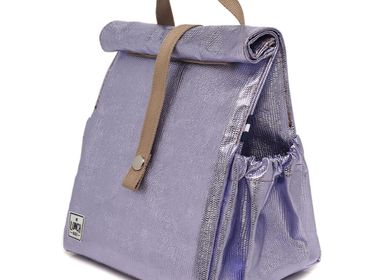 Cadeaux - Croc Lilac Lunchbag with Beige Strap - THE LUNCHBAGS