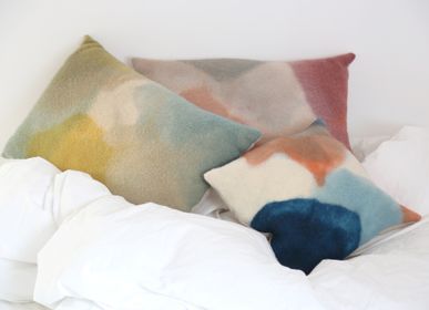 Fabric cushions - Aquarelle wool cushion - WHOLE