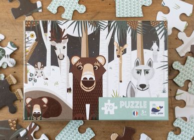 Autres décorations murales - Puzzle 70 pièces Forêt - Made in France - COQ EN PATE