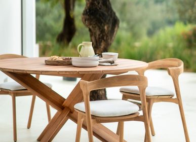 Dining Tables - Teak Circle Outdoor Dining Table - ETHNICRAFT