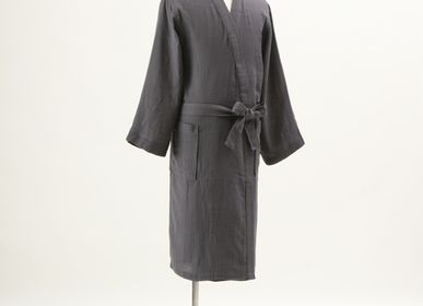 Homewear - Crepe Gauze Kimono Robe. - UCHINO