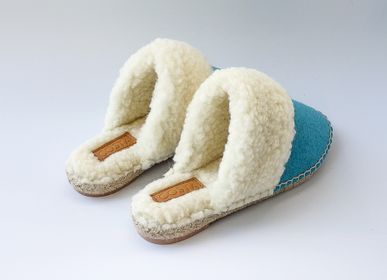 Homewear - Pure wool & recycled pet felt slippers- - &ATELIER COSTÀ