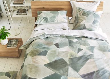 Bed linens - Geo Moderne Pewter - Duvet Set  - DESIGNERS GUILD