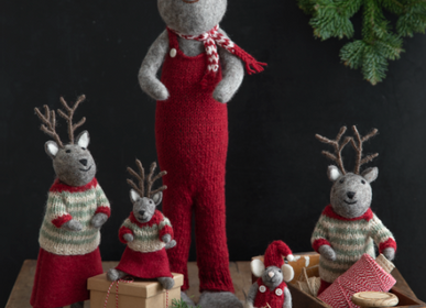Objets de décoration - Christmas Raindeer in Grey - EN GRY & SIF