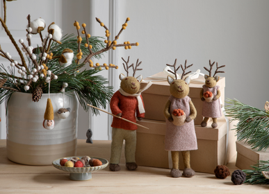 Autres décorations de Noël - Petits lapins décoratifs gris - EN GRY & SIF