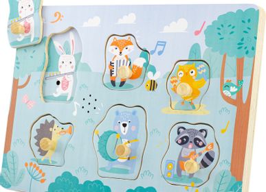 Children's games - FOREST MUSICIAN PUZZLE (6 pcs) - ULYSSE COULEURS D'ENFANCE