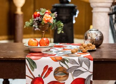 Table cloths - "Grenade" Table Runner  - THE NAPKING  BY BELLAVIA HOME