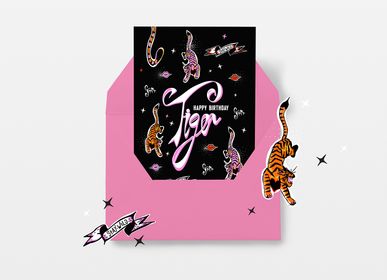 Gifts - HAPPY BIRTHDAY, TIGER – A6 Birthday Card / Greeting Card. - KIKI GUNN - PRINT WORKS