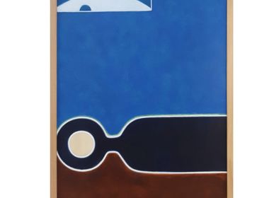 Pièces uniques - Acrylique sur papier 75 cm x 110 cm encadrée - FOUCHER-POIGNANT