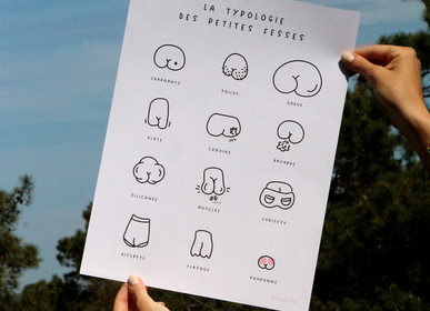 Poster - The typology of the small buttocks - MAISON CRÉA