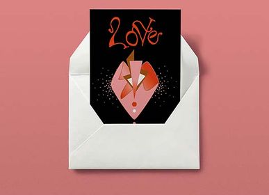 Cadeaux - Love Heart - Carte de vœux A6/Saint-Valentin/Carte d'amour - KIKI GUNN - PRINT WORKS