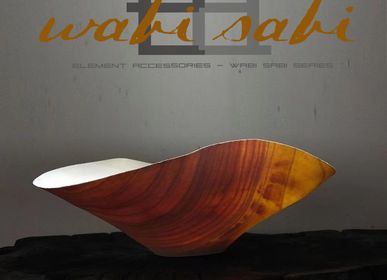 Decorative objects - Wabi Sabi wooden bowl hand-carved by master artisan - ELEMENT ACCESSORIES