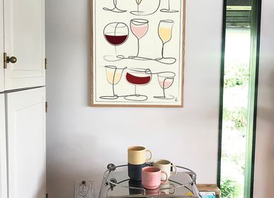 Poster - Wine and Drinks / Coffee Cups Art Prints - METTEHANDBERG ART PRINTS