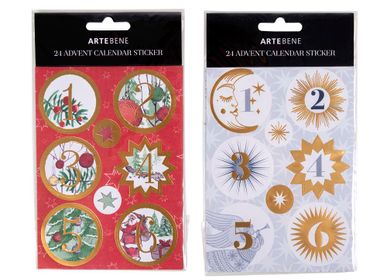 Christmas garlands and baubles - sticker sheets Winter Christmas / 1-24 assorted - ARTEBENE