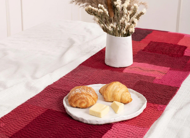 Linge de table textile - Chemin de table Kantha vintage fait main paysage - MAISON MIEKO