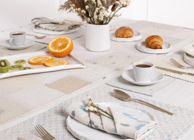 Table linen - Mosaic Fray Vintage Kantha Placemat - MAISON MIEKO