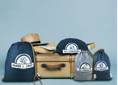 Travel accessories - Kit of bags from for Men “Blue like the seas” - LOOPITA