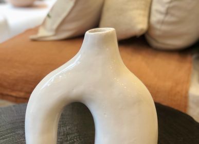 Céramique - Vase COB céramique blanche - FLOATING HOUSE COLLECTION
