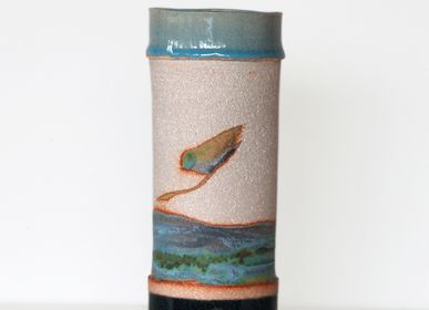 Vases - Vase "Bamboo" - BLEU TERRE