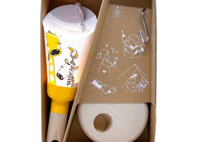 Objets déco enfant - Coffret Lampe Nomade "Passe-Partout" Jungle Girafe - MAISON POLOCHON