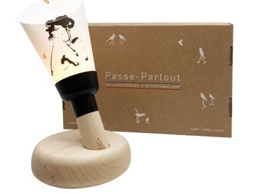 Wireless lamps - Yves Dimier Iconian Woman “Passe Partout” Lamp Box - 929 MAISON POLOCHON