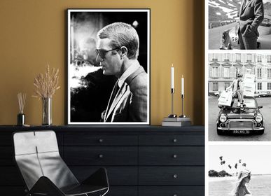 Affiches - Collection Portrait Noir et Blanc Steve Mc Queen - BLUE SHAKER