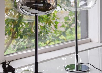 Table lamps - #1 Chrome Pebble Lamp - MOSS SERIES
