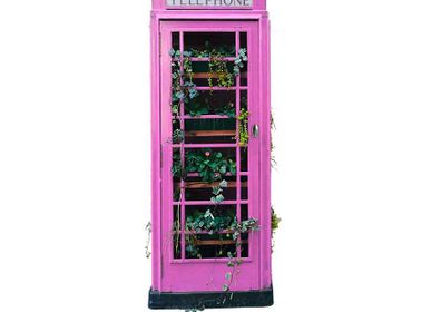 Objets design - Cabine Téléphonique Pink London - GRAND DÉCOR