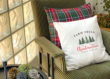 Other Christmas decorations - White “Farm Fresh” Christmas cushions  - &ATELIER COSTÀ