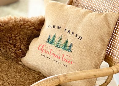 Autres décorations de Noël - Les COUSSINS "Farm fresh" jute - &ATELIER COSTÀ