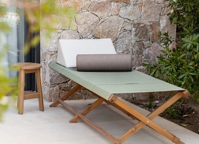 Deck chairs - Robinia deckchair SOLAIZE - AZUR CONFORT