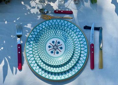 Formal plates - Limoges Volutes dinner plate - MAISON MANOÏ