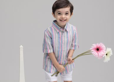 Children's apparel - BOY'S SHIRT BATISTE for baby & kids - JULES & JULIETTE PARIS
