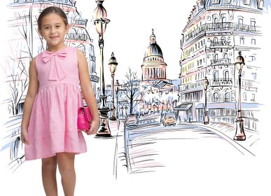 Children's apparel - GIRL'S FESTIVE DRESS - DANIELLA - JULES & JULIETTE PARIS