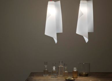 Hanging lights - Pendant/VELA/Polilux™ + Methacrylate/Steel/1x MAX 30W E27/Without lamp (s) - SEEREP