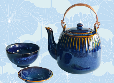 Céramique - Bols, Mugs & Accessoires  en porcelaine Bleu Océan - ZAOZAM