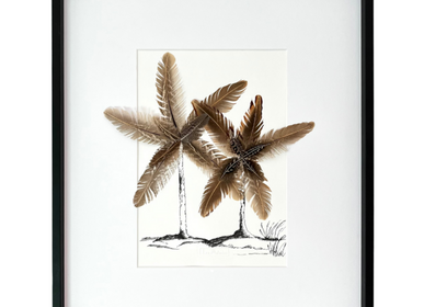 Cadres - Feather Frame: Black Palms - LES MATURINS