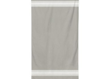Bath towels - Grand Hotel Organic Cotton Shower Sheet Grey - LA MAISON JEAN-VIER