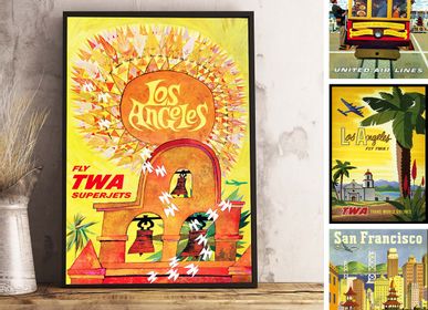Poster - AIRLINES collection - TWA selection - BLUE SHAKER