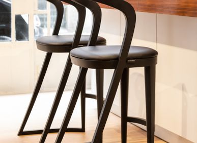Meubles de cuisines  - Chaise de bar Udi noir - ARIANESKÉ