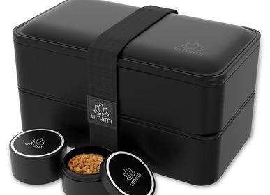 Boîtes de conservation - Noir Mat Bento Lunch Box Tout-en-1  - UMAMI