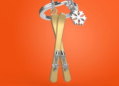 Cadeaux - Porte-clés Ski with snowflake - METALMORPHOSE